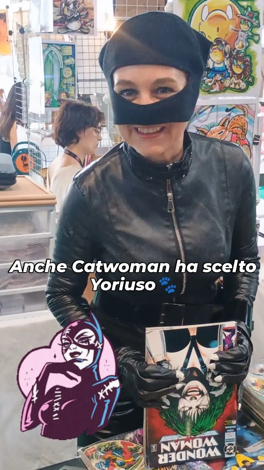 Catturati o catturata? Ha messo le zampe su di noi #fumettisti #marvel #followforfollowback #cosplayitalia #fumettivintage #catwomancosplay #catwoman #fierabergamo